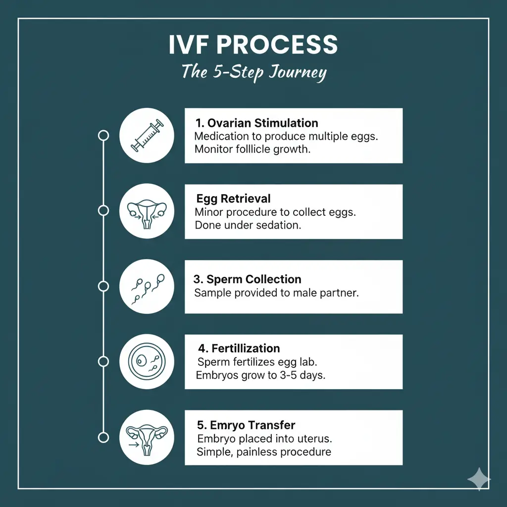आईवीएफ प्रक्रिया कैसे की जाती है? -Step by Step IVF Process in Hindi  