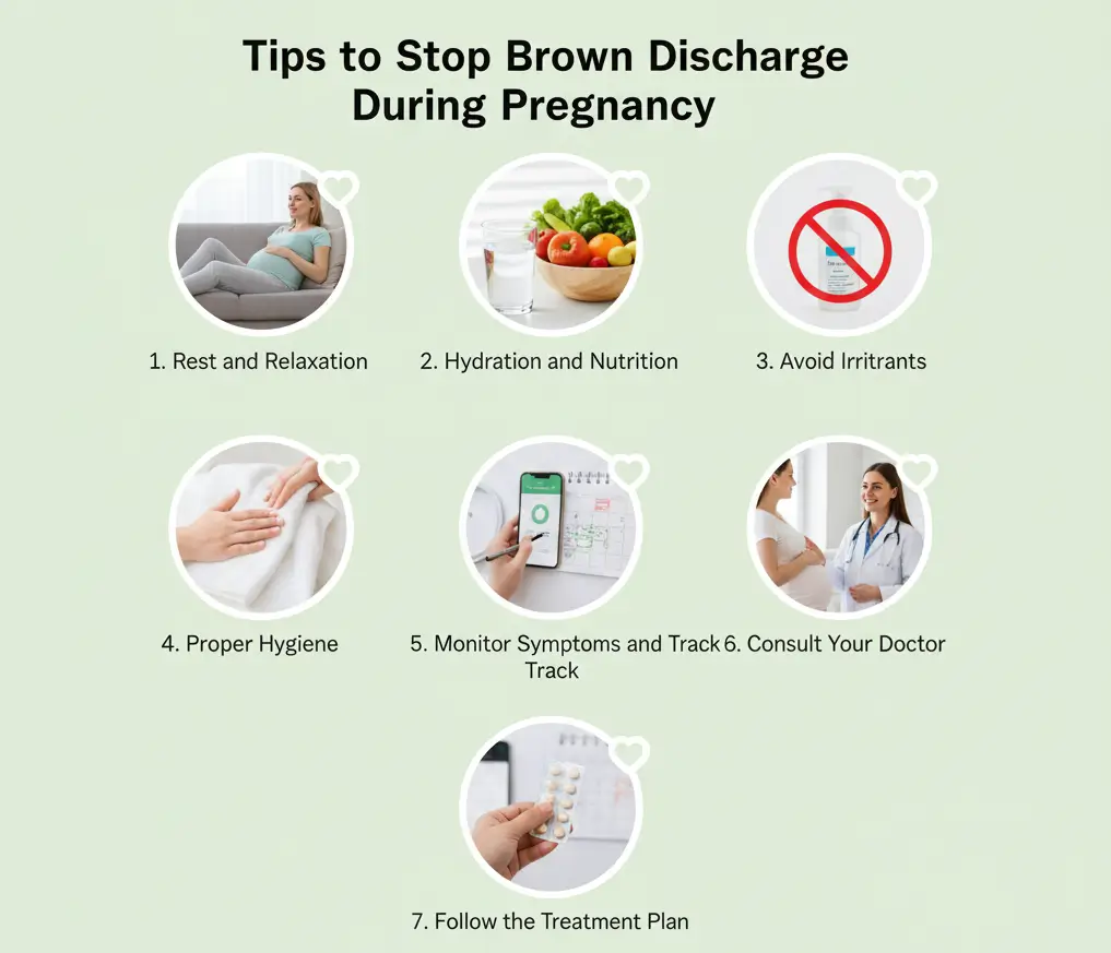 How to Stop Brown Discharge During Pregnancy?