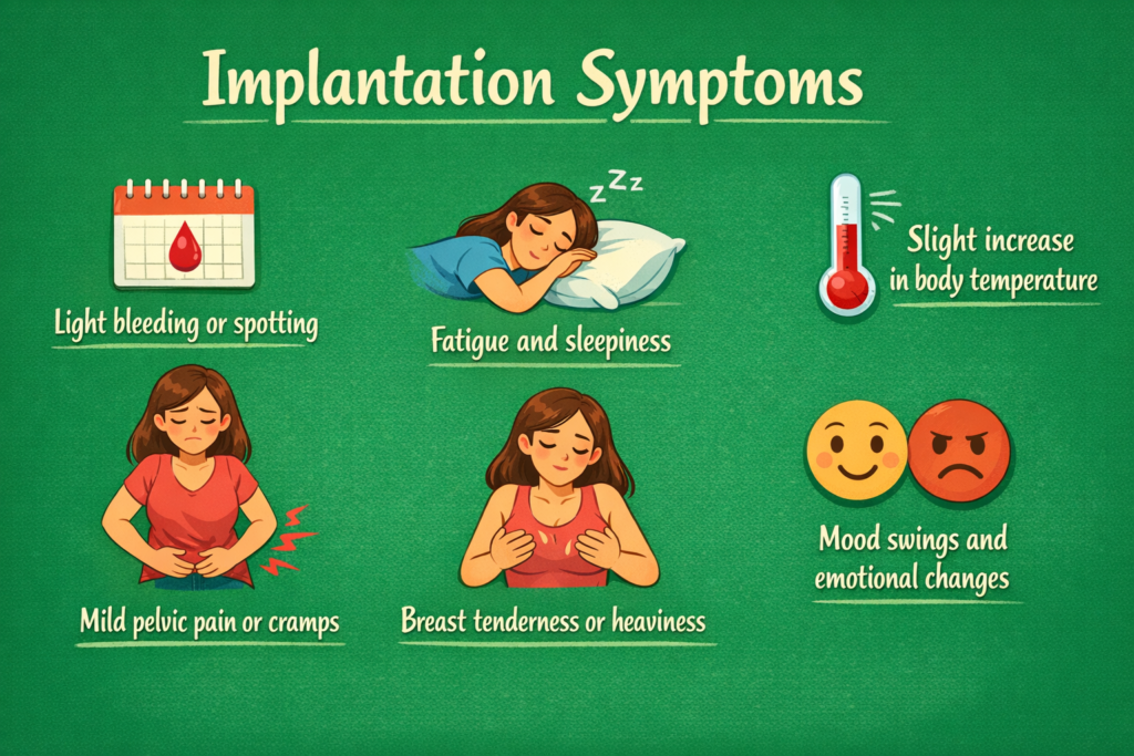 Implantation Symptoms in Hindi? शुरुआती गर्भधारण के संकेत