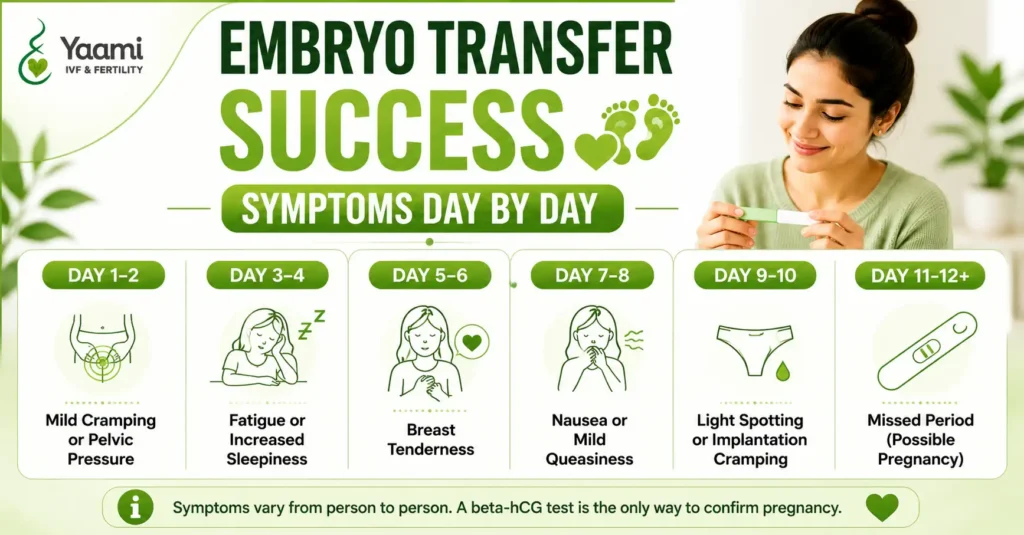 Embryo Transfer Success Symptoms Day by Day